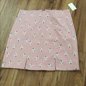 Floral mini skirt